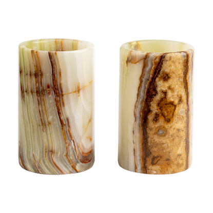 Picture of Marble Cylinder Set – Minimalist Elegance in Hand-Carved Natural Stone