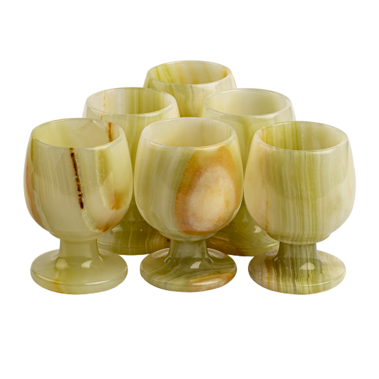 Picture of Cherry Goblet – A Refined Blend of Natural Stone & Handcrafted Elegance