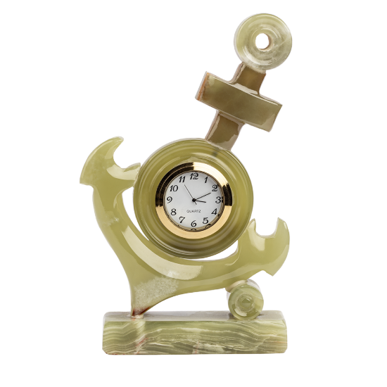 Picture of Marble Anchor Clock – A Symbol of Strength, Stability, and Timeless Craftsmanship
