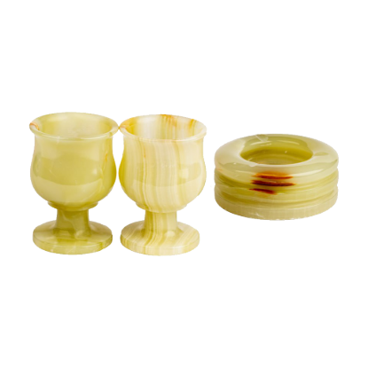 Picture of Natural Onyx Smoking Set – A Sophisticated Fusion of Luxury and Artisan Craftsmanship