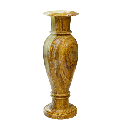 Picture of Golden Onyx Stone Vase – A Masterpiece of Natural Luxury and Timeless Design