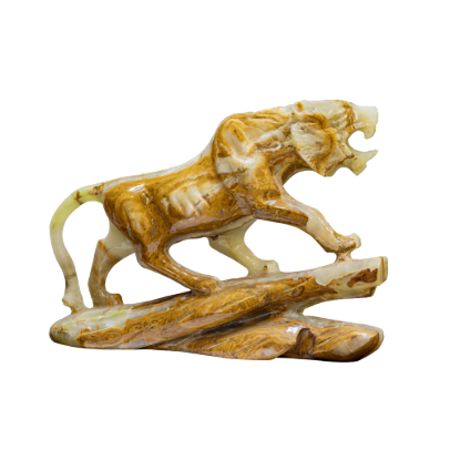 Picture of Royal Marble Lion Sculpture – A Symbol of Strength and Timeless Luxury
