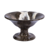 Picture of Royal Black Marble Pedestal Bowl – A Fusion of Natural Sophistication and Timeless Luxury