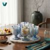 Picture of Royal Blue Marble Goblet Set – A Fusion of Natural Luxury and Timeless Elegance
