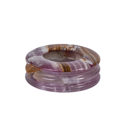 Picture of Luxury Purple Onyx Stone Ashtray – Royal Violet Tones with Earthy Veins