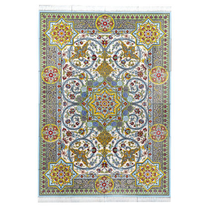 Picture of Persian Carpet Design Ceramic Tile Panel – Handcrafted Luxury Architectural Flooring & Wall Art