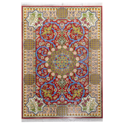 Picture of Persian Carpet Design Ceramic Tile Panel – Handcrafted Luxury Architectural Flooring & Wall Art