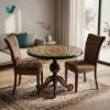 Picture of Persian Arabesque Hand-Painted Decorative Table – Luxury Lacquer Art Furniture
