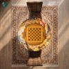 Picture of Persian Miniature Hand-Painted Decorative Table – Luxury Art Furniture with Angel and Mythological Birds Scene