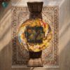 Picture of Persian Miniature Hand-Painted Decorative Table – Luxury Art Furniture with Angel and Mythological Birds Scene