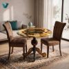 Picture of Persian Miniature Hand-Painted Decorative Table – Luxury Art Furniture with Angel and Mythological Birds Scene