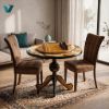 Picture of Persian Miniature Hand-Painted Decorative Table – Luxury Art Furniture with Angel and Mythological Birds Scene