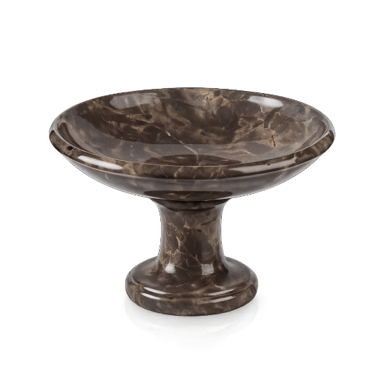 Picture of Natural Stone Pedestal Bowl – Timeless Elegance in Sculpted Stone